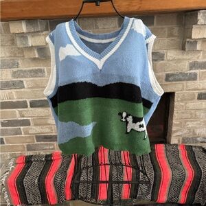 SHEIN Curve Multicolor Knit Sweater